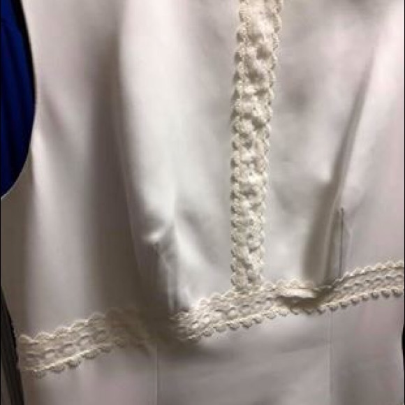 BCBG White Ruffle Dress - Picture 3 of 6